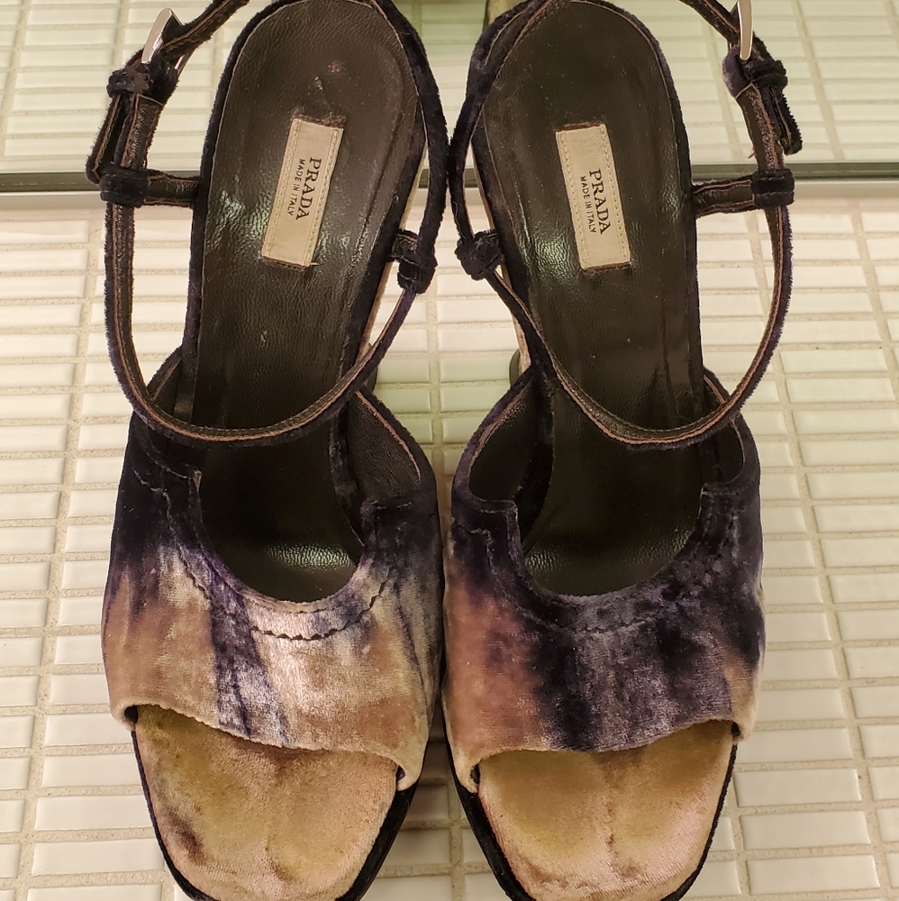 Prada wedge sandals : size 36